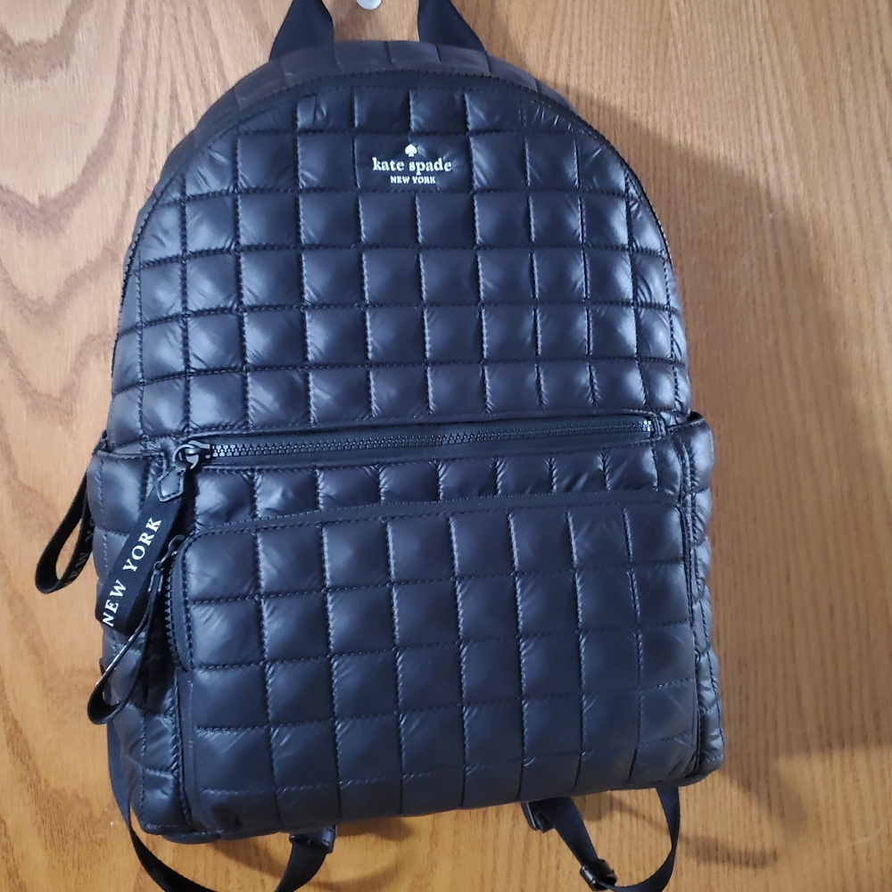 kate spade Quilted Black Backpack
